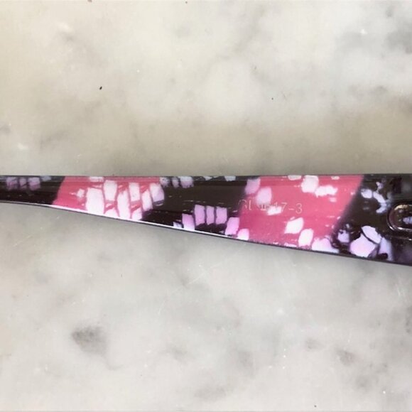 VERSACE Cat Eye Temple Medusa RX Sunglasses Italy Pink White Brown 9617-3 main image 9